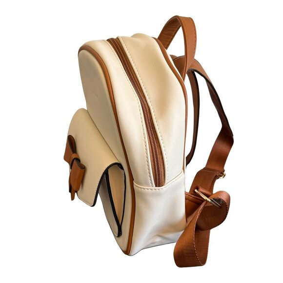 CLUCI Mini Bowknot Leather Backpack for Girls - Picture 9 of 11